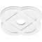 Ekena Millwork Charlotte Architectural Grade PVC Ceiling Medallion, 14"OD x 3"ID x 5 1/2"C x 1"P, One-Piece CMP14CE-03000 - alternate 2